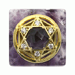 수맥방지 자수정 피라미드 金(흰색) 체질맞춤형 HW-011